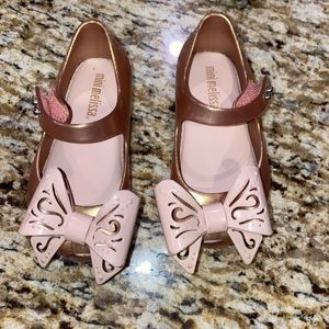 Mini melissa  bow shoes size 6